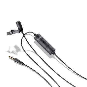 BOYA BY-M1S Omnidirectional Professional Lavalier Lapel Microphone Condenser Recording Mic for Mobile Camera Computer detail image