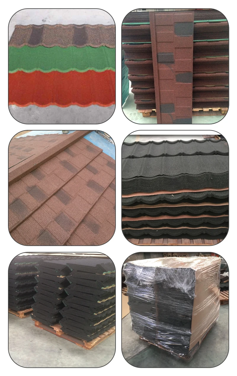 Residential Building Traditional Galvalume Stone Coated Metal Roof Metro Roofing Tile