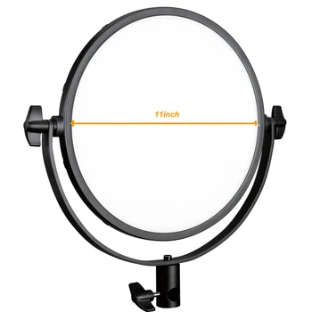 NiceFoto SL-360ARC Rechargeable Photograph Video Photo Bi-color Studio Round LED Slim Flat Panel Light detail image