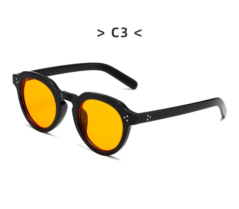 Lunettes De Soleil Femmes BARCUR Rondes à Verres Dégradés - Monture Noire, Neuves Avec étiquettes