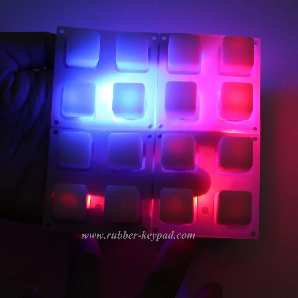 MIDI Silicone Rubber Contacts 4x4 Keypad with Backlight in Stock