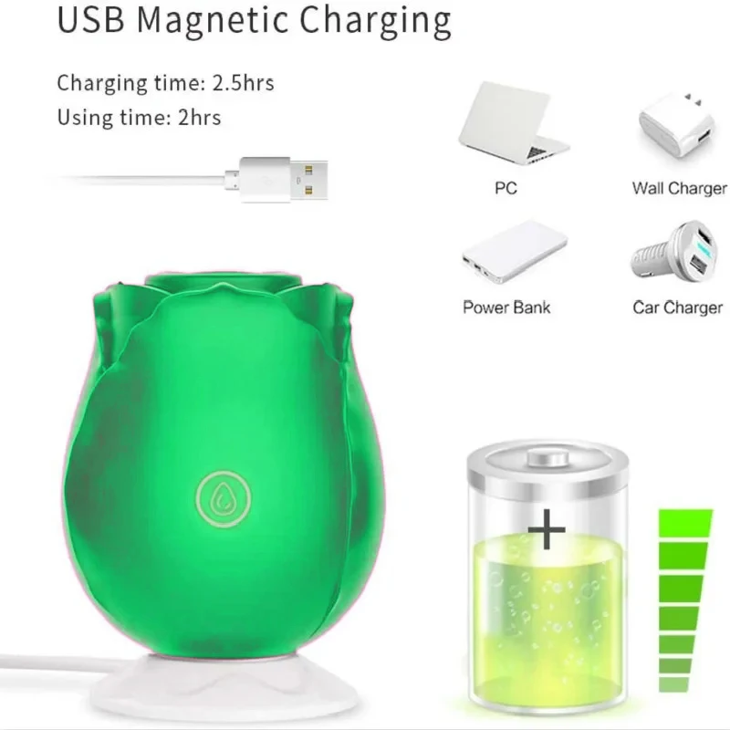 rose toy charge time Amazon.com: App Controlled Rose Toy Clitoral Stimulator, Suction &  Vibration Bluetooth Vibrator, Rechargeable Silicone Personal Massager for  Women, Magnetic Charging, Storage Pouch Included : Health & Household main image 1
