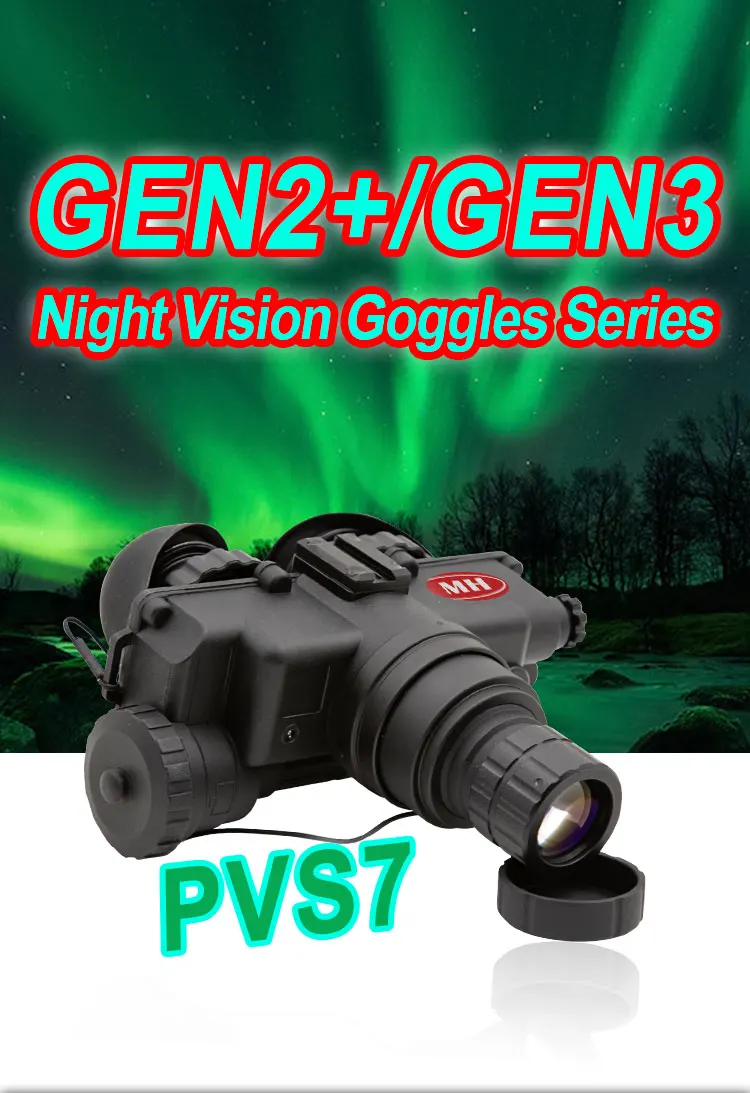 Mhpvs7 Outdoor Low Light Gen2+/3 P43 Green Phosphor Real Fom 1600
