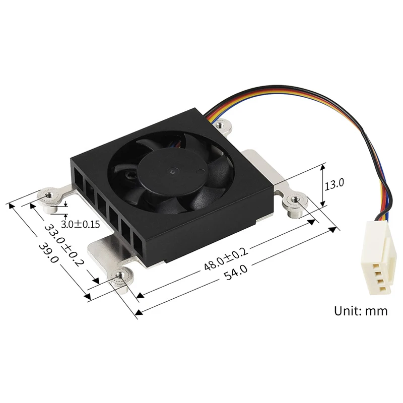 Raspberry Pi CM4 Dedicated Fan 3007 Low Noise Cooling Fan with Cooling Sticker Thermal Tapes for Raspberry Pi Compute Module 4