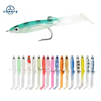 CHEERY Free Shipping Lead Head Jig Bottom Bait Soft Plastic Fishing Lure for Carp and Big Fish 19g 11cm – Soft Lure – view 2