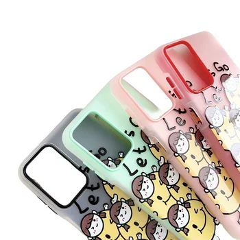 Color transparent cell phone case for Samsung