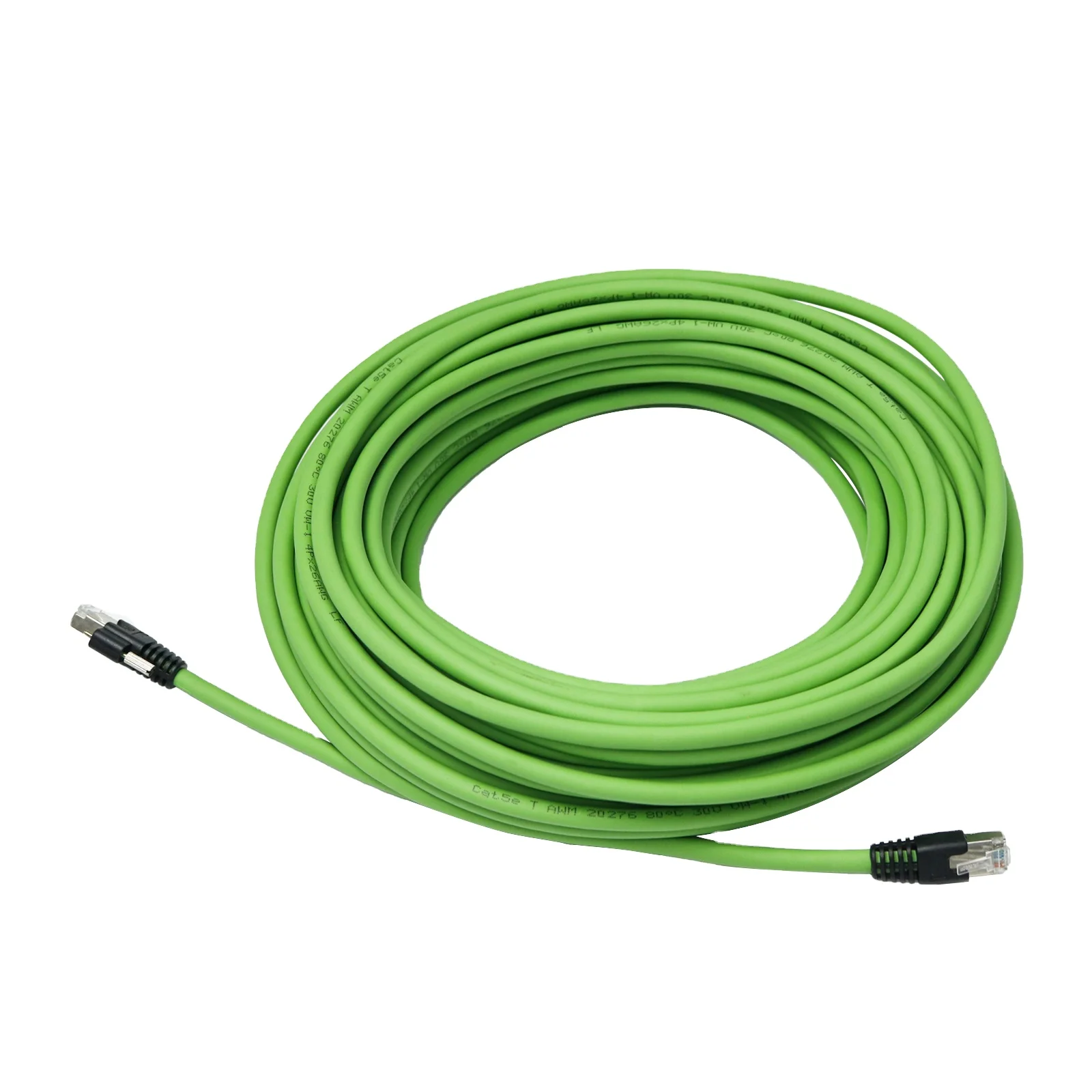 Kabel Fleksibel Bertahan Compatible dengan Kamera Industri Vision Kabel Kuasa Kamera Industri Gigabit Screw Network Cable untuk Kamera Industri