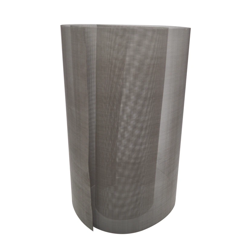 304 316 Stainless Steel Woven Screen 60 80 Mesh Twill Weave Stainless