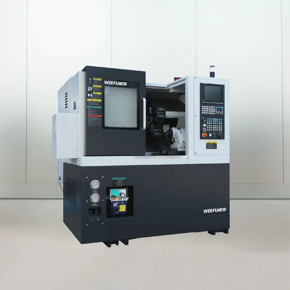 CNC Lathe Slant Bed Turning Center with FANUC System Heavy Duty 2 Axis HT300 WF-NT200L Machine Tool Equipment Torno Para Metal