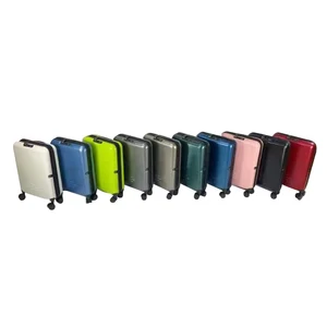 Brand New PC Material Folding Luggage Cases 360-Degree Silent Wheel Combination Lock Boarding Suitcase 210D Lined Suitcase