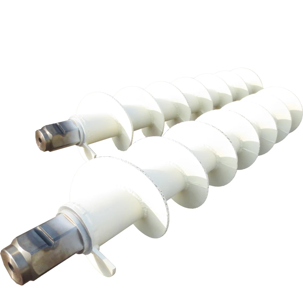 Precision CFA Drilling Auger with Conical and Flat Rock Options for Foundation and Machinery Applications
