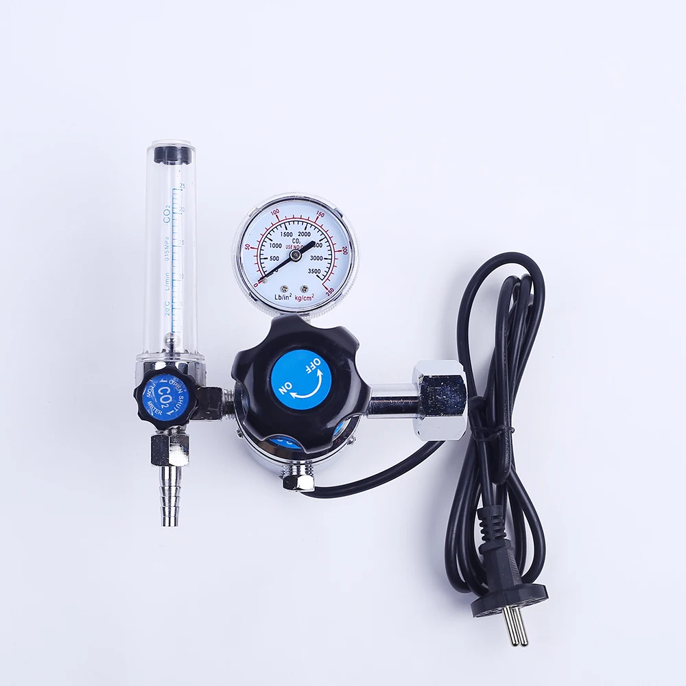 Co2 Gas Regulator Gas Heater Pressure Flow Meter Welding Co2 Regulator