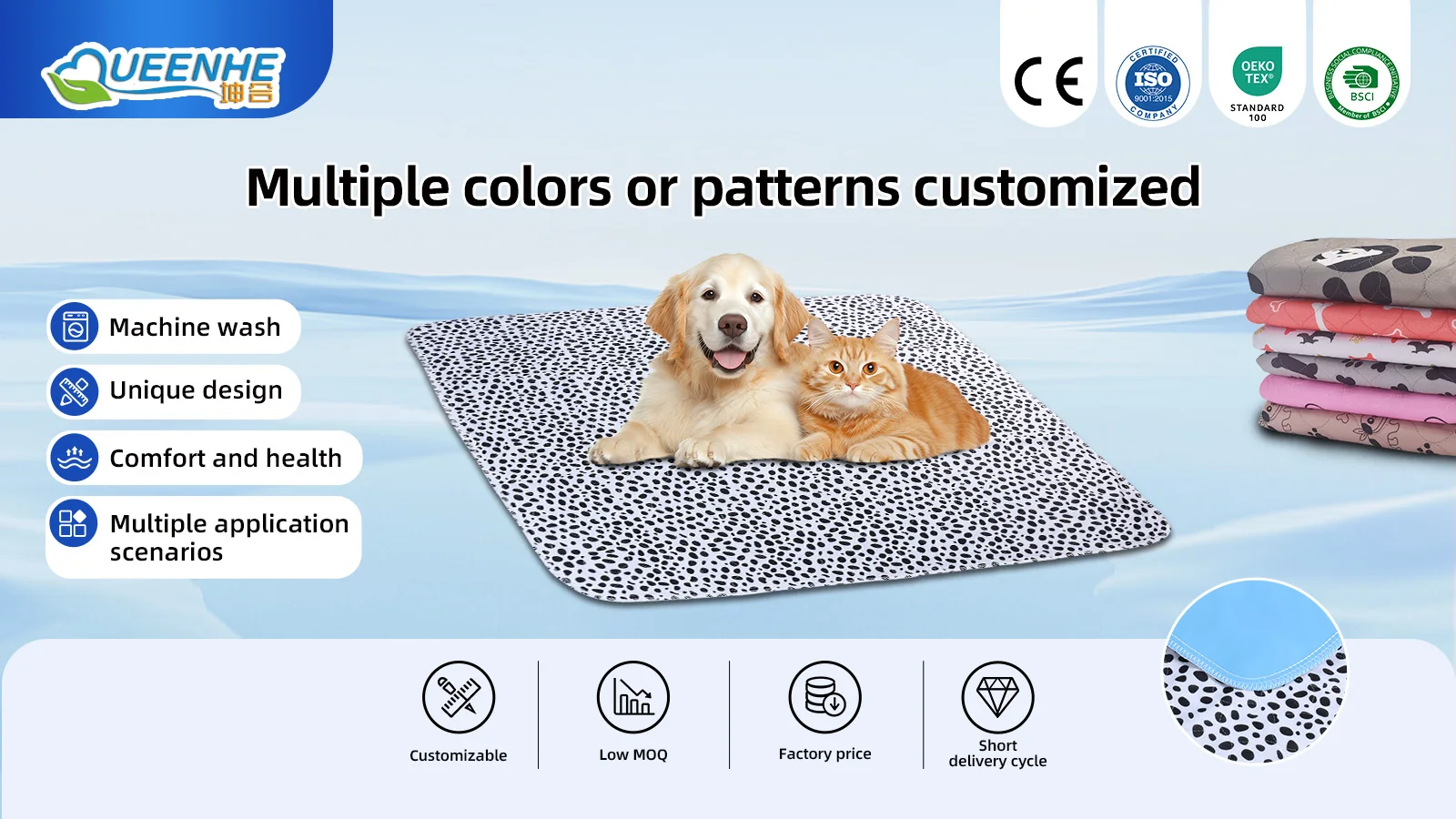 Wholesale Waterproof and Machine Washable Dog Pee Pad Puppy Training P - product detail 1
