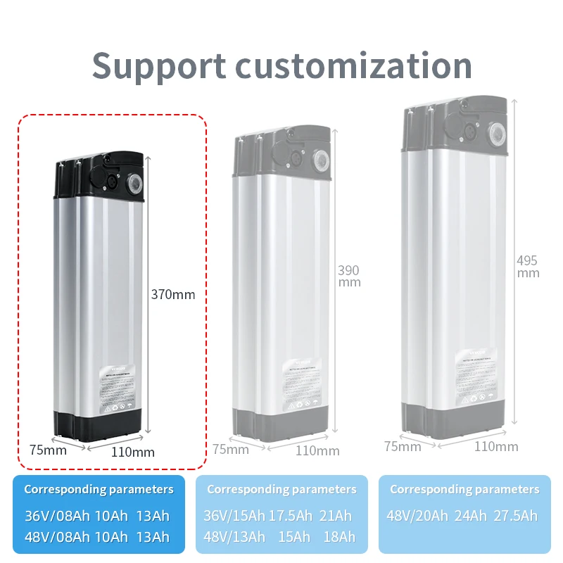 Haiba 48v 10ah Lithium Battery For Electric Bike & E-bike