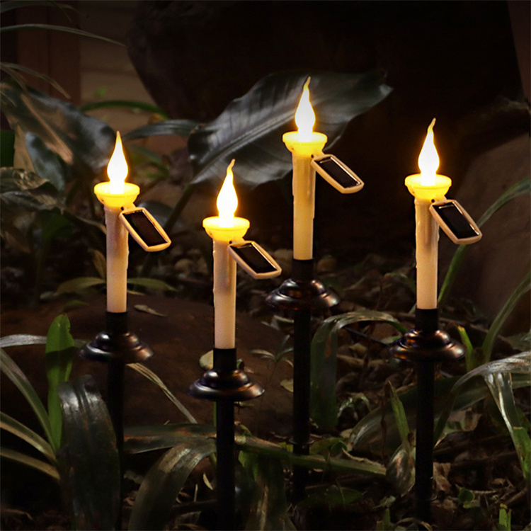Solar Kerzen Outdoor – Wasserdichte, Flammenlose LED Teelichter, Solarbetrieben, Für Garten, Terrasse & Party (3,6 Cm