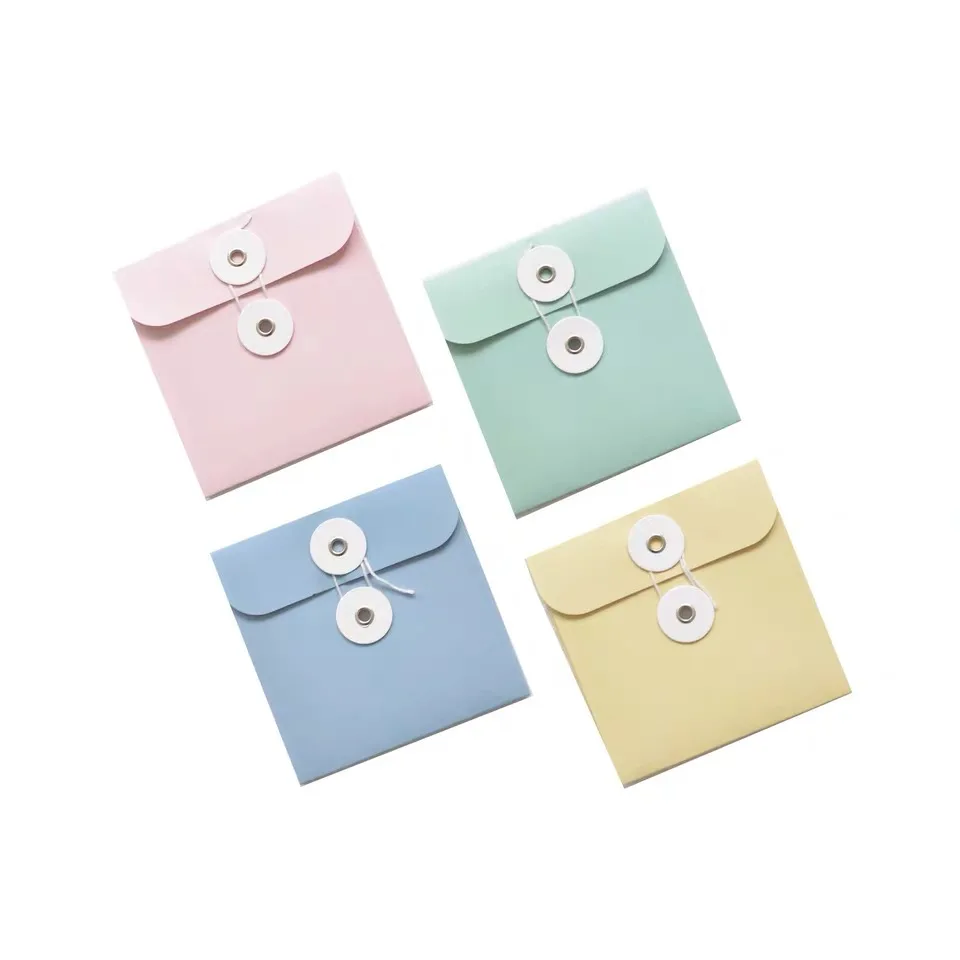 Customized Logo Design Kraft Paper Envelope Vintage Individual Mail Package Gift Window Envelope