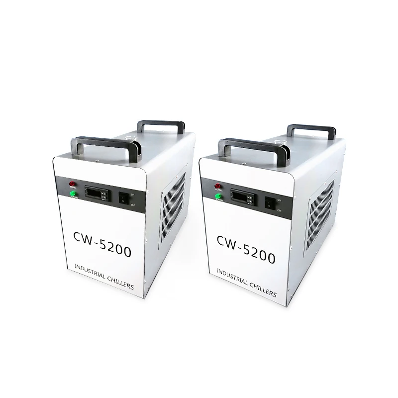 Хит продаж промышленный охлаждения лазерного станка Cw-5200AG водяное охлаждение машины охладитель воды CO2 лазерная трубка охладитель для станков с ЧПУ