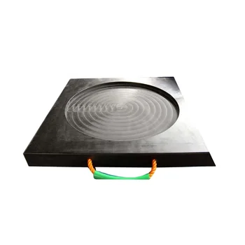 Durable Anti-slip UHMWPE Outrigger Pads or crane mats With Handle Ground Protection Mat