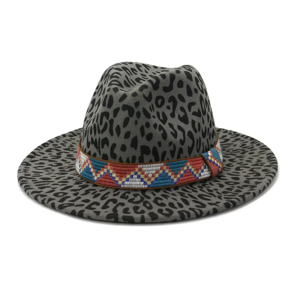 Wool Felt Fedora Hats  Unisex Wide Brim Jazz Hats