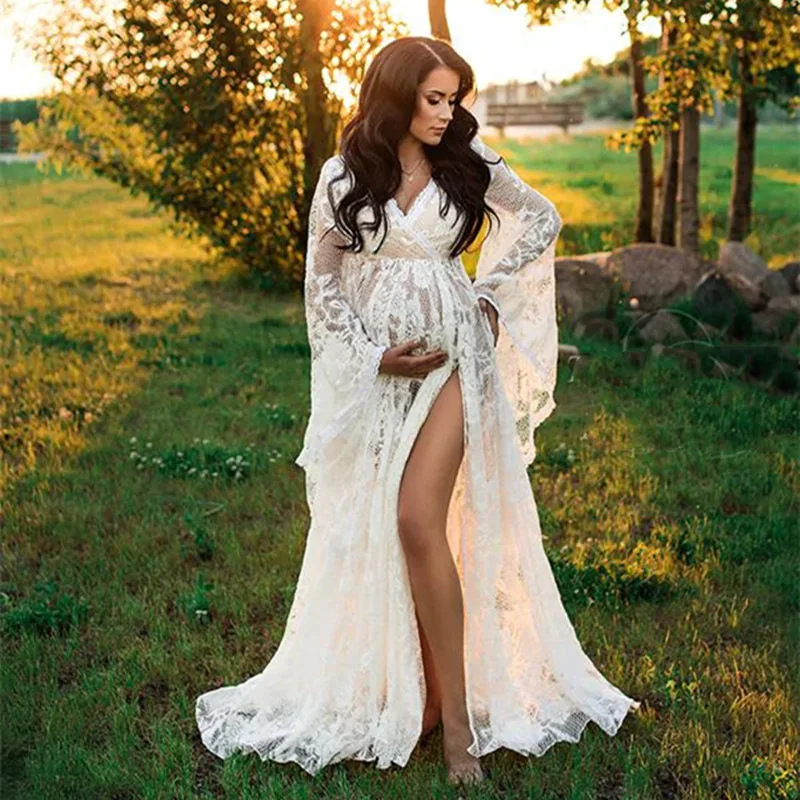 Bohemian Style Maternity Lace Dress for Photography Bohemian Style Maternity Lace Dress for Photography