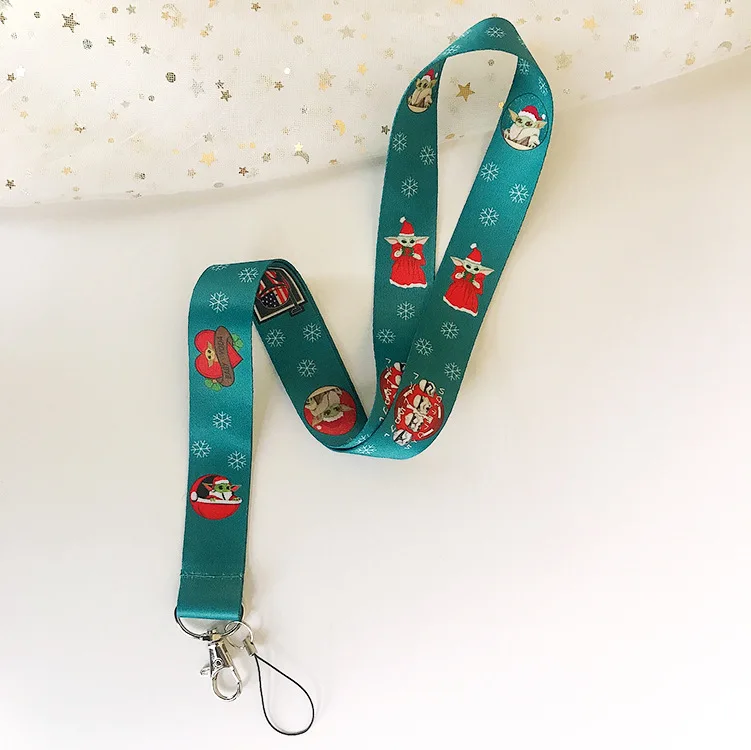 
Модный детский персонализированный шнурок для мобильного телефона Yoda, дешевый шнурок с логотипом на заказ для разрешения на работу, шнурок для телефона 