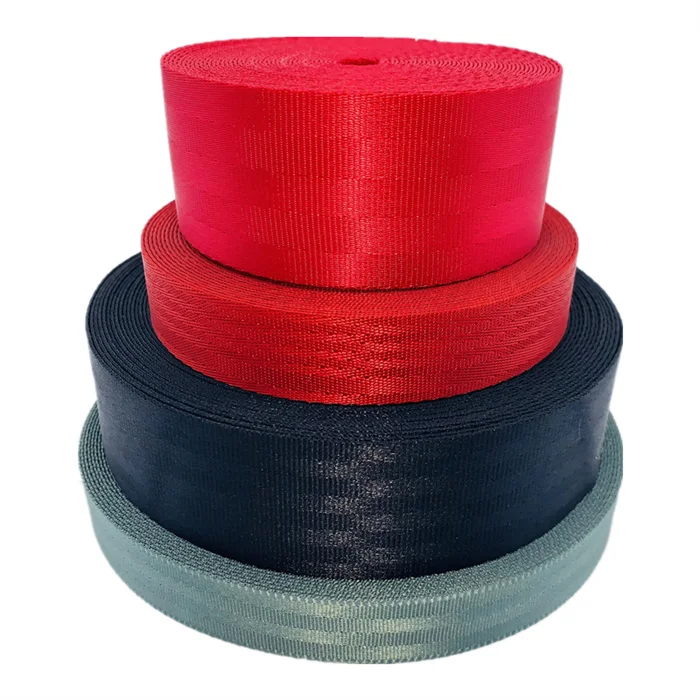 47mm Car Polyester Webbing Factory Web Band for Seatbelt Safety Belt Black Polyester Coloured Seat Belt Webbing