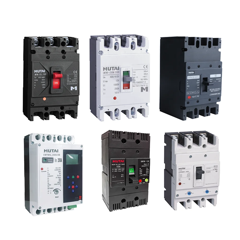 MUTAI Factory AC 400V MCCB 10a 63a 100a 125a 250a 400a 4Pole Prices Mould Case Circuit Breaker