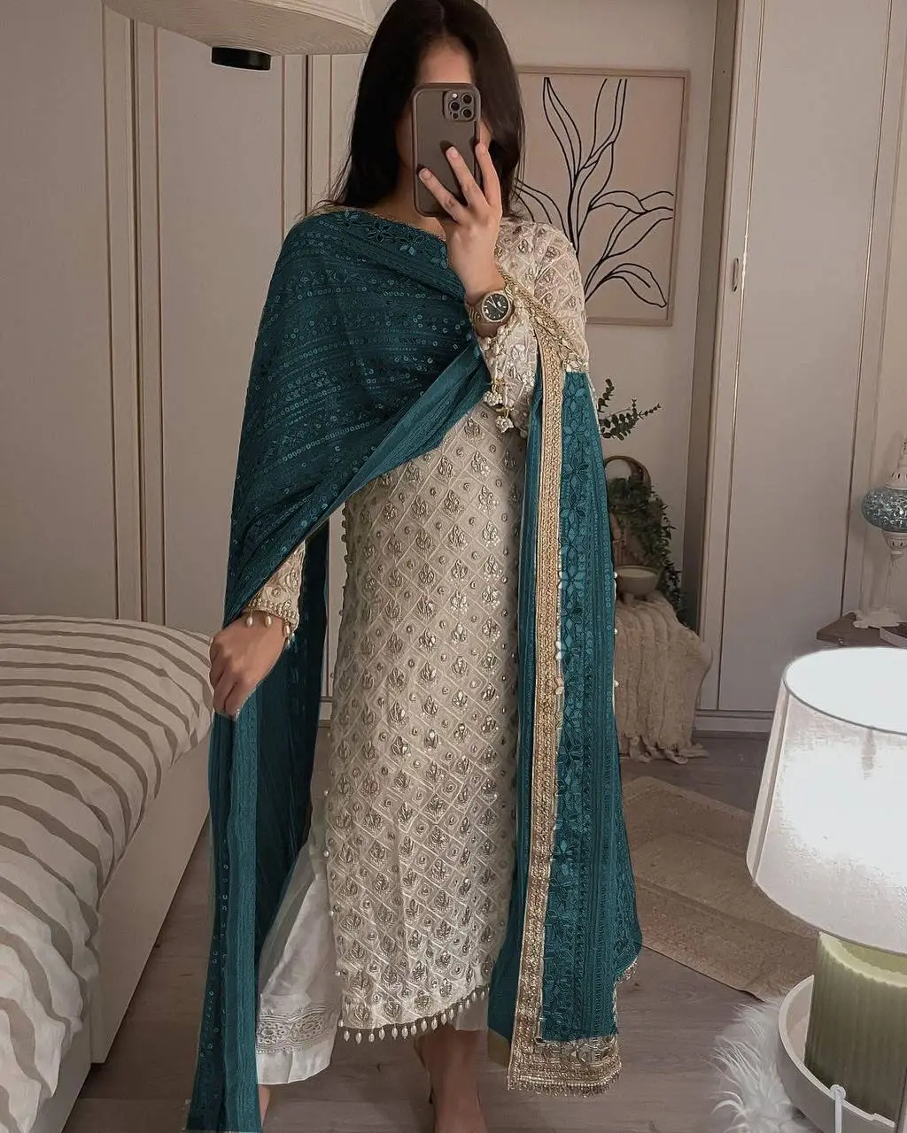 Most Selling Sequence Embroidery Work Salwar Pant with Dupatta for Festival and Special Occasion at Export Price