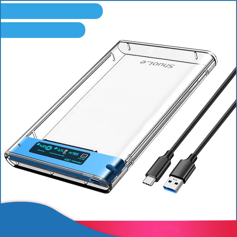 Casing Hard Disk SSD, sarung HP inci Sata ke Usb Adapter Hard Drive  untuk Disk SSD kotak Hdd mendukung 4TB