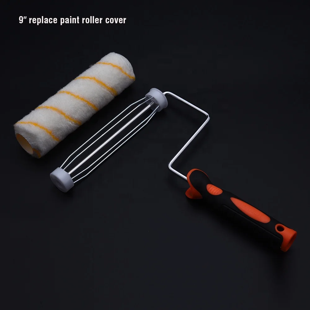 HARDEN Roller Painting Double Pattern 9 Inch Decorative Paint Roller Brush Set