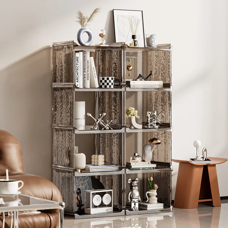 Haixin Combined Type Shoe Rack Transparent Plastic Storage with High Spacing Combined Design to Store All Shoes