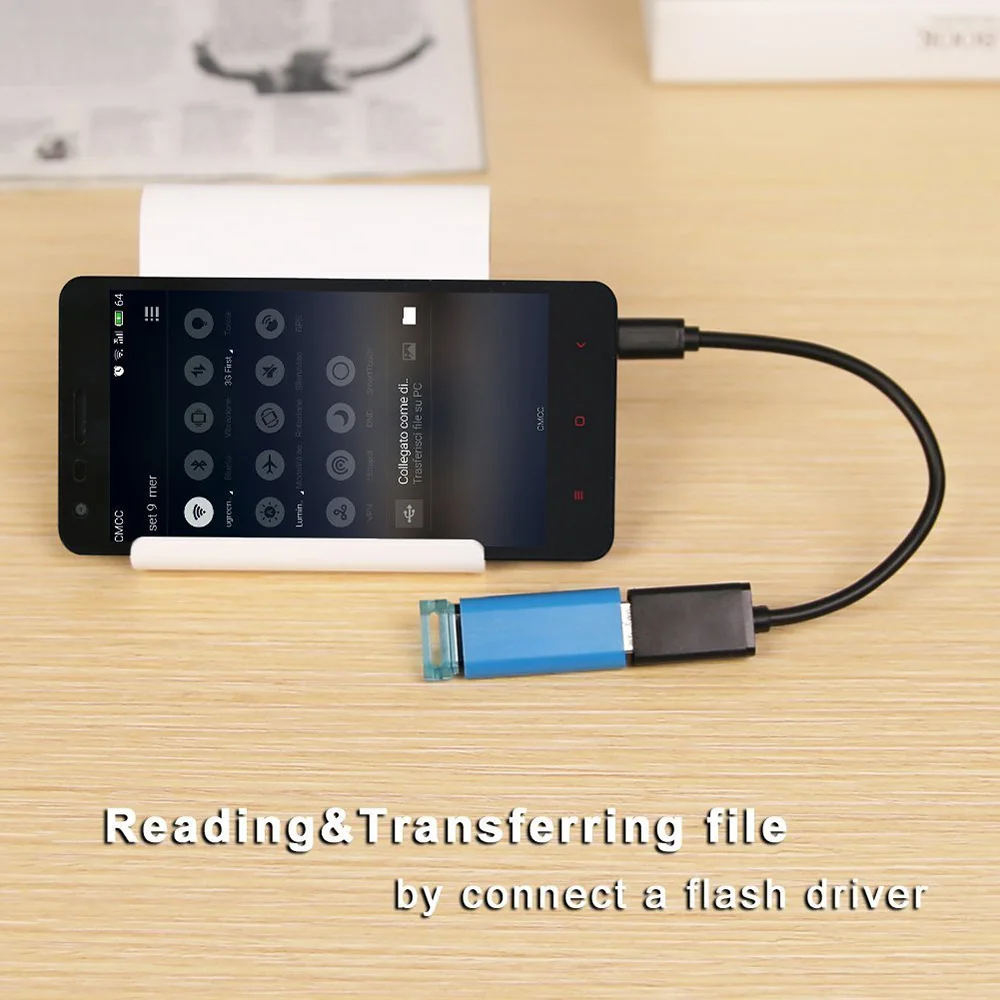 
Адаптер XANUAN USB на ходу, 5 дюймов, штекер Micro USB на гнездо USB 2,0 OTG, кабель для контроллера Samsung S7, Android, Windows, смартфона 