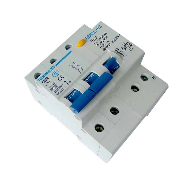 RCD RCCB ELCB 2 Pole 4 Pole Earth Leakage Circuit Breaker