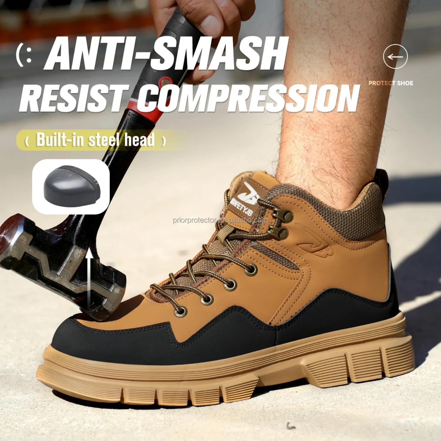 2026 Latest Ergonomic Nail Proof Mesh Lining Steel Toe Safety Shoes Trainers Anti Slip Hiking Construction Unisex Good Quality