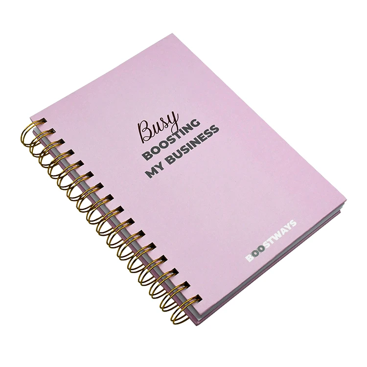 Индивидуальный дизайн в твердом переплете спиральное переплет Еженедельный годовой плотный бумажный планировщик бюджета