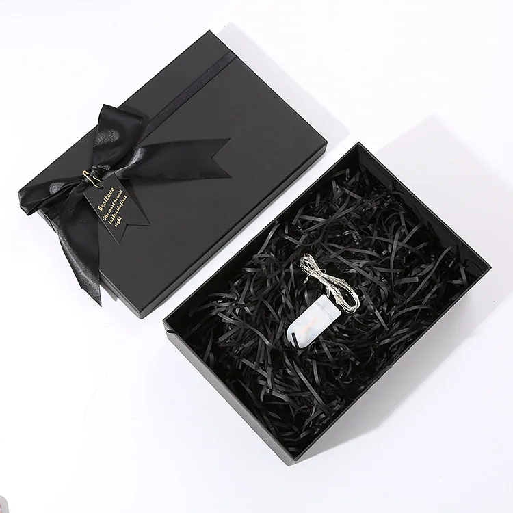 Custom Luxury Paper Box Valentines Day Gift Box With Ribbon Recyclable Variety Size Paper Gift Box manufacture