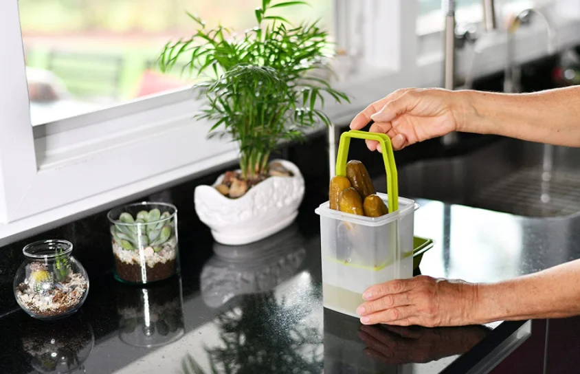 Plastic Pickle Storage Container With Strainer Jar Buy Pickle Jar