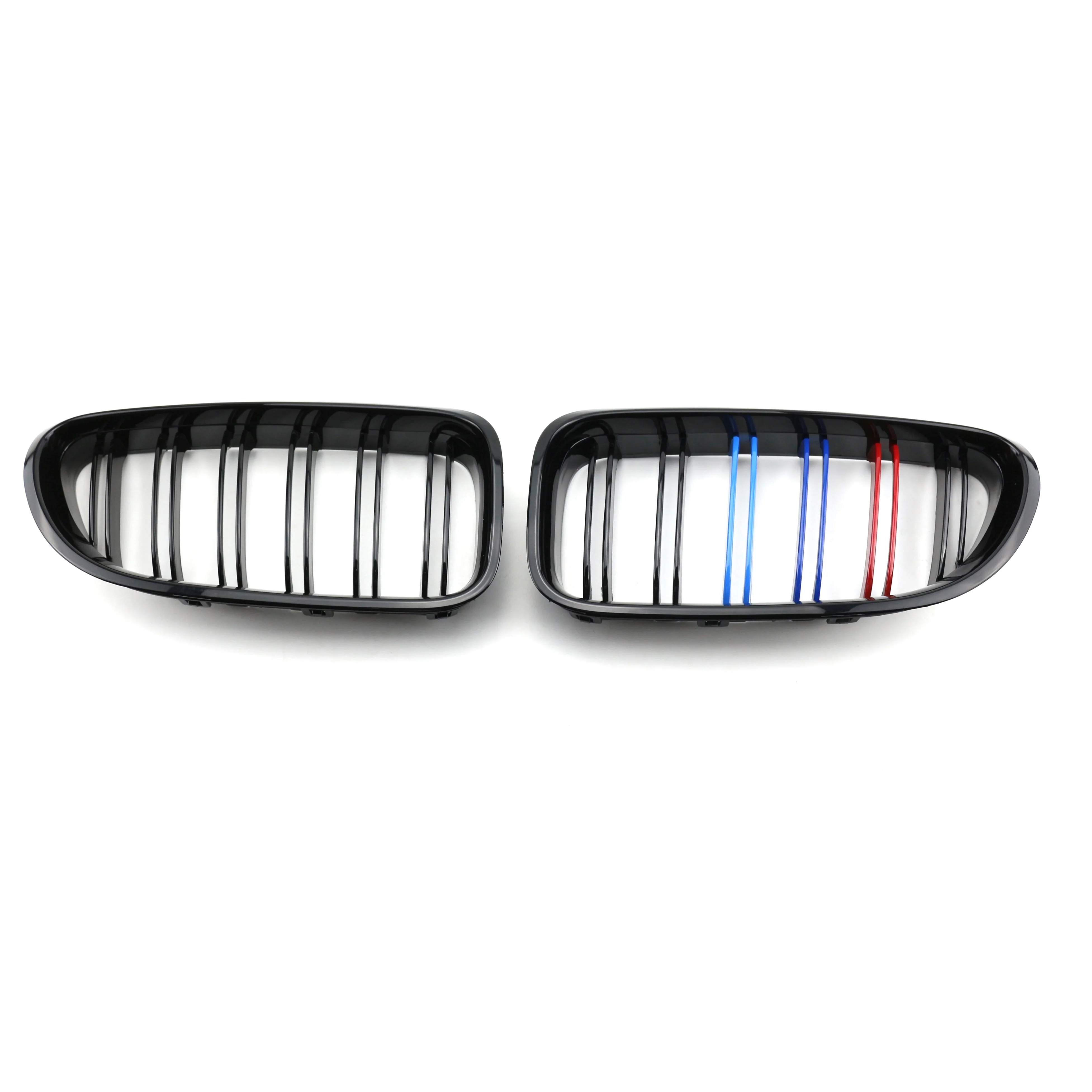 product tiypeor car carbon fiber f06 double line abs car gloss black front kidney grille car grille for bmw 6 series 2012 2016 year-9