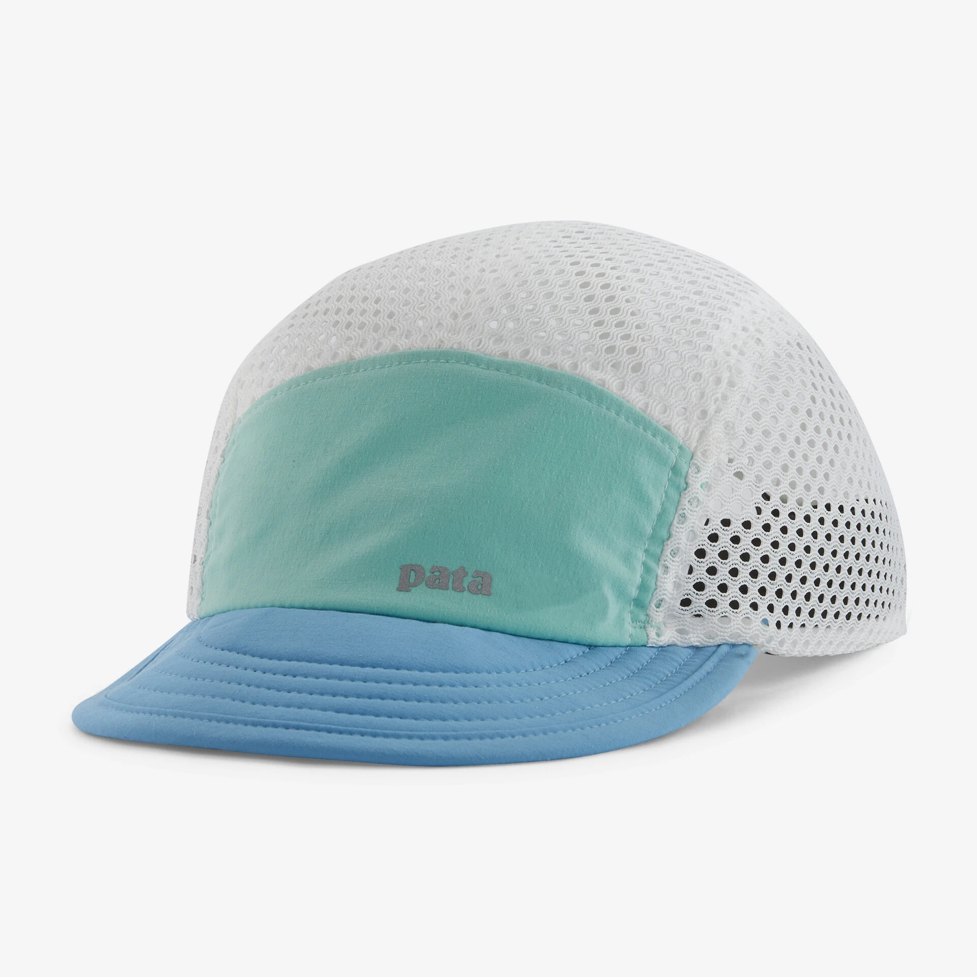 5 Panel Hats Custom All Mesh Running Hat Sports Lightweight Packable Foam Brim Nylon Running Hat With Print logo Duckbill Cap