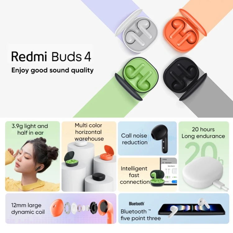 Bluetooth Earbuds Xiaomi CaracterÃsticas CaracterÃsticas Mi True