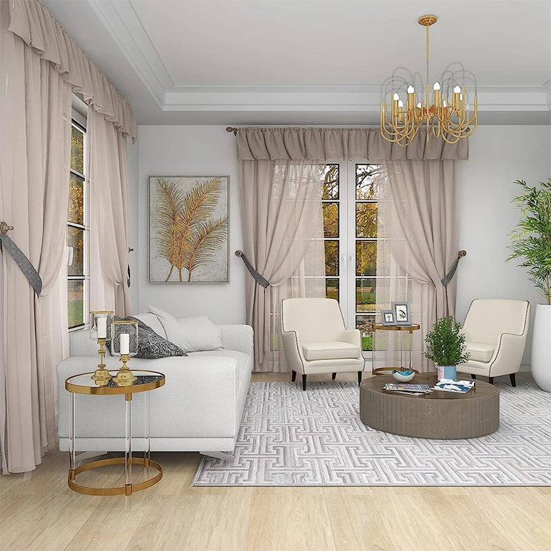 Gold Side Table Modern Luxury Plexiglass Top Acrylic Side Bench End