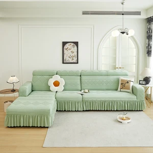 Thickened Cation Modern Style Striped Stretch Sofa Covers for Home Decoration