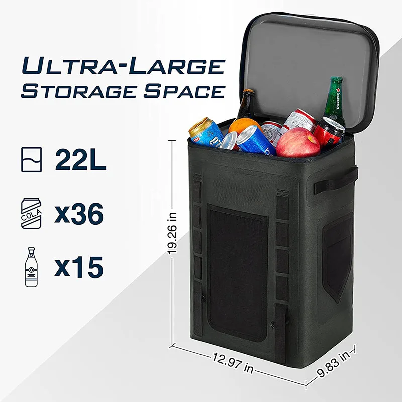 Портативный дорожный Рюкзак-холодильник, складная мягкая сумка-холодильник для пикника на открытом воздухе