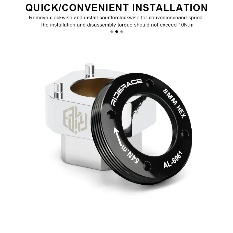 RIDERACE Bike Crank Arm Stainless Steel Compact Crankcase Cover Removal Tool Bicycle Crank Bolt Extractor Tool for SRAM DUB BB30