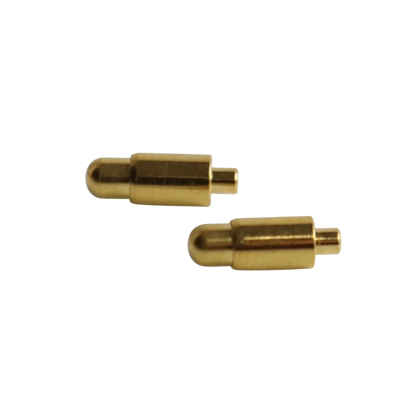 Spring Pogo Pin 2A Rated Current Female Spring Gold-Plated Brass Contact Double Head Type Single Pin PCB Cable Connector