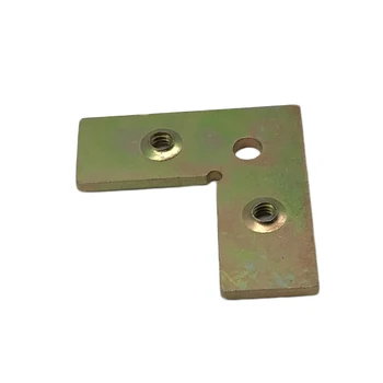 Flat Sheet Metal Fabricatioin Yellow Zinc Plated Steel Corner Joint For ...