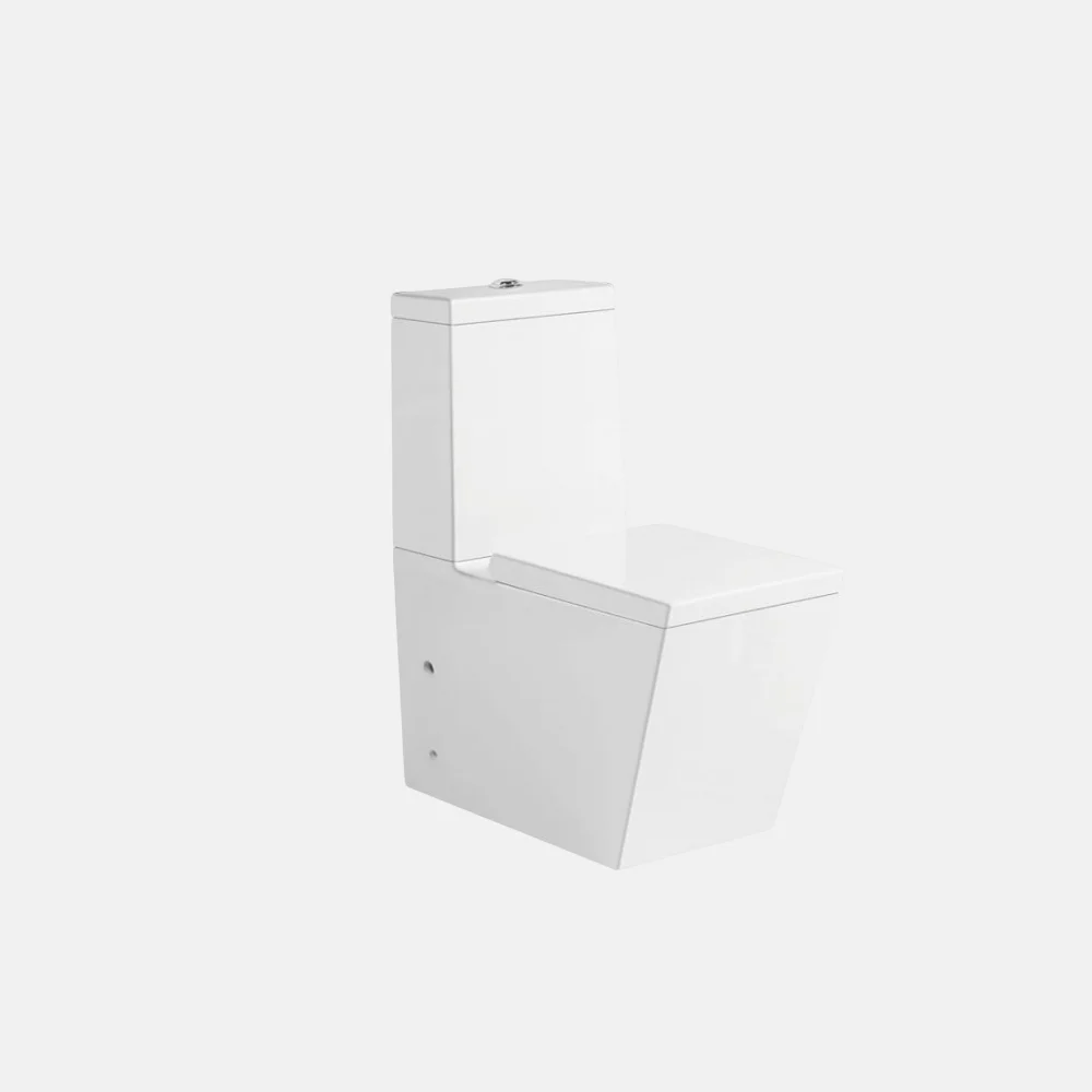 European Super Vortex Siphon Flushing One Piece Square Toilet Sets Bathroom Siphonic Floor Mounted Ceramic Toilet Wc