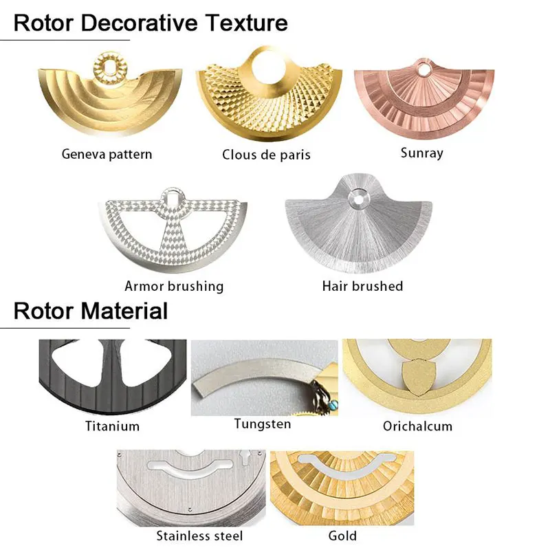 Vis Dorées Pour Rotor Miyota 8200 - Pièces De Mouvement De Montre, Génériques, Neuves