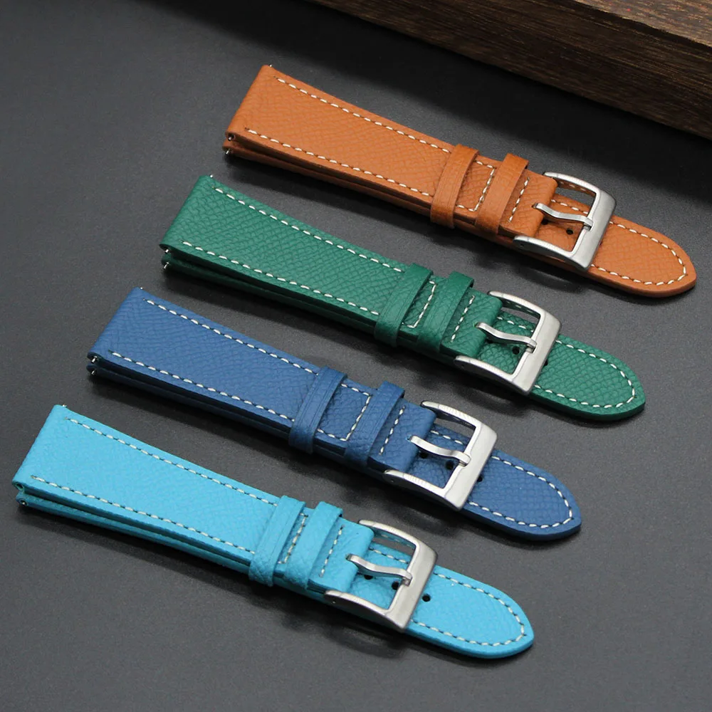 Oem Customize Sizes Handmade 18 19 20 21 22mm Watch Straps Leather For ...