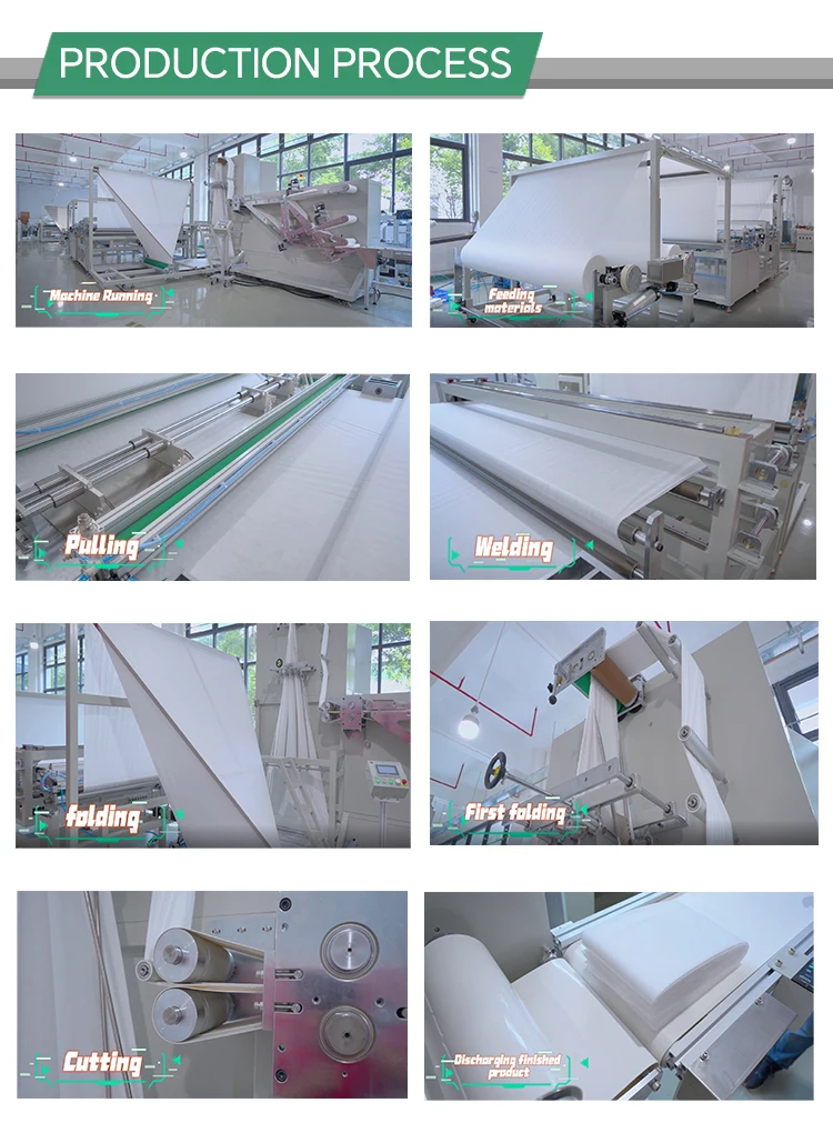 New Full-Automatic PLC Disposable Travel Unit Medical Bed Sheet & Quilt Pillow Cover Machine for Nonwoven Quilts